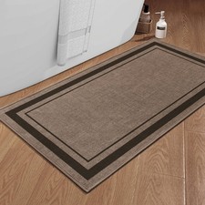 Chakme Bathroom Rugs Mat 47X24 Ultra Thin Non Slip Bath Mat Large Quick Dry