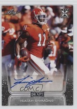 2020 Leaf Draft Auto Isaiah Simmons #BA-IS1 Auto 5c2