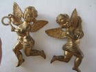 VTG  Mixed Lot of 5 CHERUB ANGEL GOLD Plastic Ornaments Music Xmas Choir Decor — photo 6