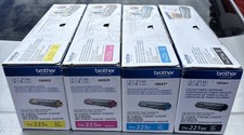 Brother TN-221BK TN-225C TN-221M TN-221Y Toner Cartridge Set for MFC-9340CDW NEW