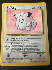 Clefairy 5/102 Set Base Holo Rara Carta Pokémon TCG Illimitata