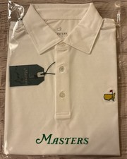 2026 Masters Tech Performance White Polo Shir...