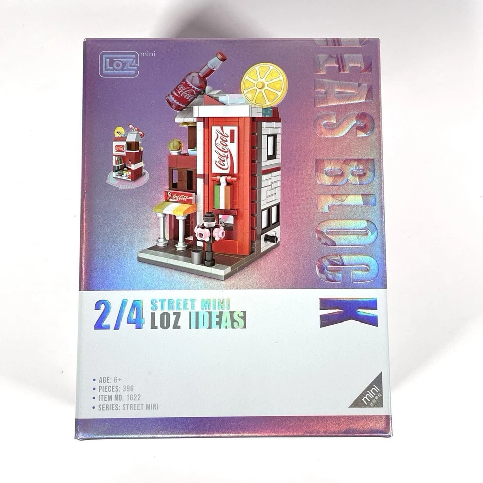 LOZ Street Mini Set 1622 MINI BRICKS! New! Cola Store - Ships from USA - Image 2 of 4