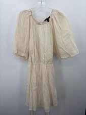Pre-Owned Banana Republic Ivory Size XL Shift Knee Length Short Sleeve Dress