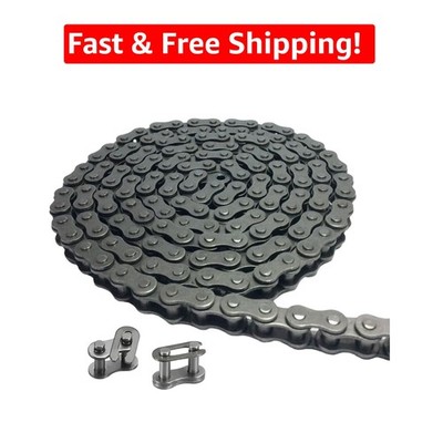 Versatile 10ft Roller Chain - Built for Durability with 320 Links and Connectors