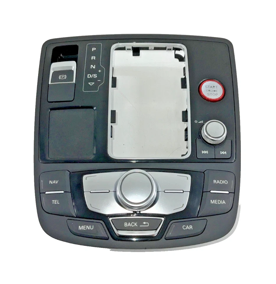 AUDI S6 2013 cubierta de palanca de cambios y panel de interruptores de control multifuncional 4G19612Q OEM Foto 2 de 4