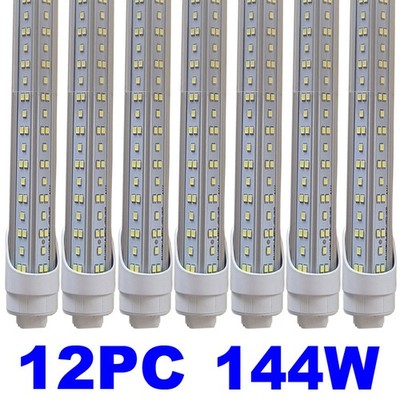 12-25Pack 2 Pins R17D 8FT LED Tube Light T8 HO 144W 8ft Led Bulb Shop Light 6500
