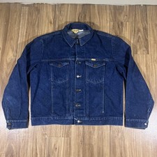 Vintage Rustler Jacket Mens XL Blue Denim Tru...