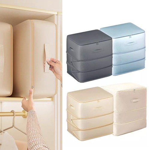 4Pcs Sac De Rangement Vetement Pliable Avec Fenêtre Transparente, Non