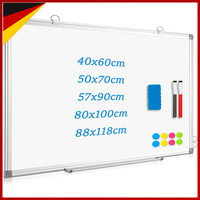 Magnetisches Whiteboard 40X60Cm Aluminiumrahmen Mit Stiftablage Und Haken