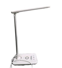 National Geographic White & Silver Adjustable Office Bedroom Touch Night Light