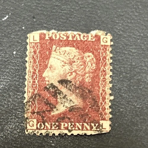 Great Britain Queen Victoria 1d Penny Red Postage Revenue Stamp lot #02