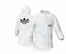 DeVilbiss DEV-803665 Reusable Lab Coat with Pullover Hood - Large