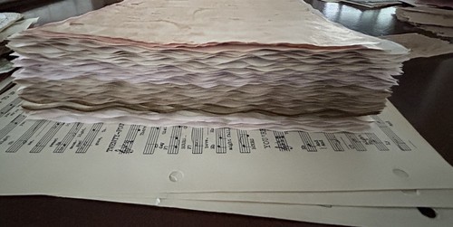 100+ Hand Dyed Paper Tea Avocado Aged Grunge look junk journal Vellum Ephemera - Picture 15 of 16