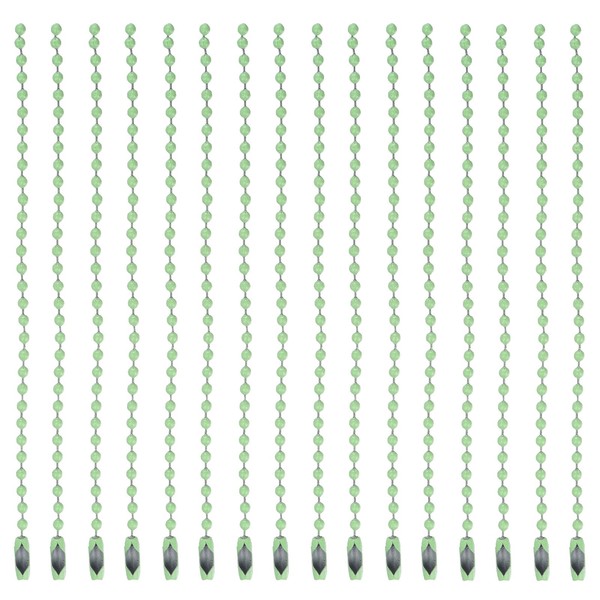 Kugelperle Perlenketten FüR Halsketten Zur Schmuckherstellung, 50Stk (HellgrüN)-image