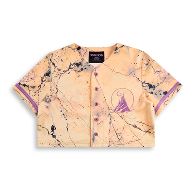 SEVEN LIONS - MARBLE & MYST CROP JERSEY EDM Rave Baseball Jersey
