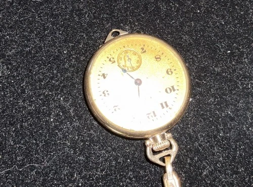 Antique Elgin Pocket Watch, or Pendant Gold Tone Mechanical 5/0 B&B Royal 20 Y W