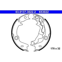 ATE HANDBREMSBACKEN-SATZ Passend FüR Hyundai Accent KIA RIO | 03.0137-3022.2