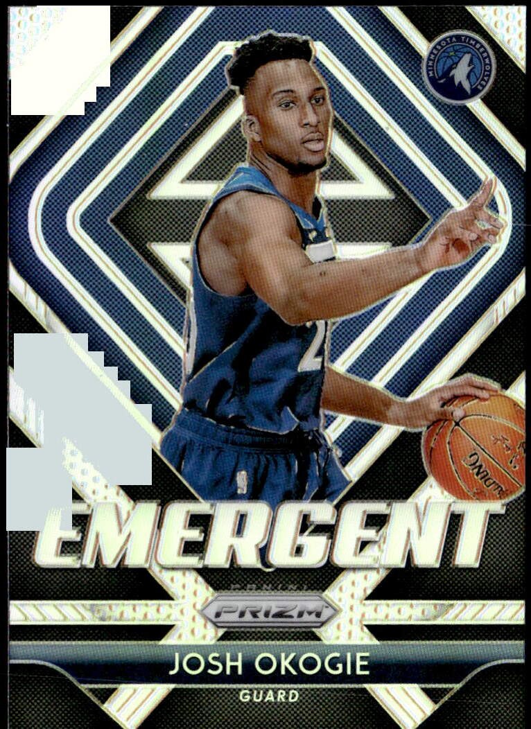 2018-19 Panini Prizm #20 Josh Okogie Emergent Silver Rookie E1