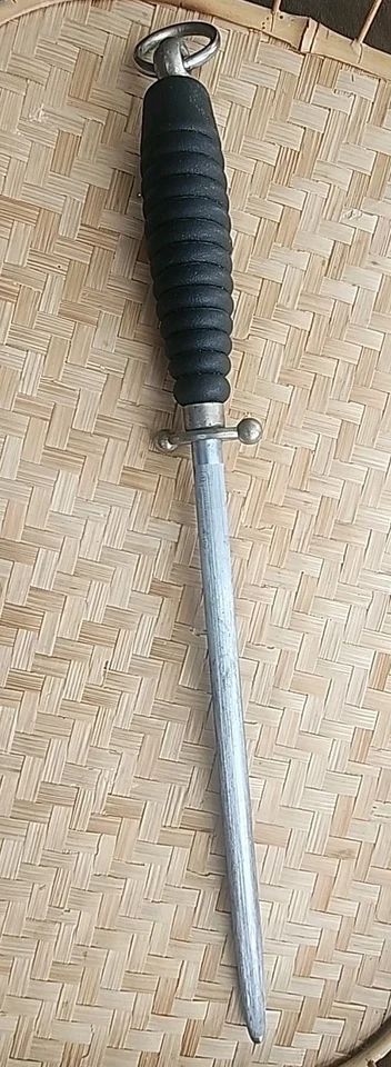 Afilador de cuchillos vintage Zwilling J A Henckels 10" acero afilador Solingen Alemania Foto 2 de 4