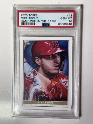 2020 TOPPS GAME WITHIN THE GAME MIKE TROUT GEM MINT 10