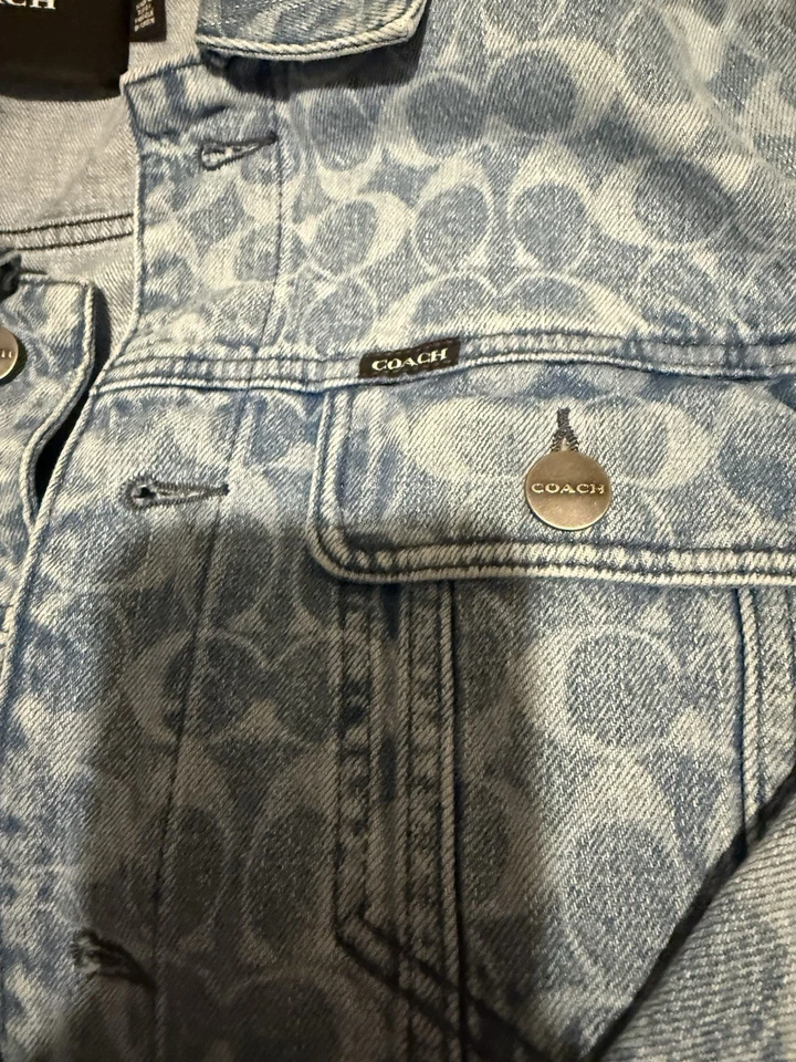 Coach Signature Trucker Denim Jacket-New - Image 3 of 4
