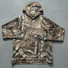 Under Armour Hoodie Mens Large UA Icon Camo Fleece Pullover Hunting Coldgear GUC