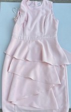 ELIZA J Size 8 Dress Pink Sleevelrss