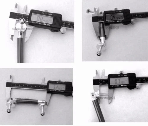Barra de soporte de barra de amarre de puntal rojo de 3,4" para difusor divisor de labios parachoques Honda Acura Foto 2 de 2