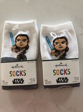2 Pair Hallmark Star Wars Rey Kids Novelty Socks, S/M