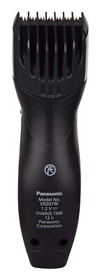 Panasonic ER207WK24B Corded/Cordless Rechargeable Beard Trimmer with Quick Adjust Dial (Black
