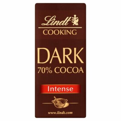 Lindt 70% Dark Cooking Chocolate Bar - 180g (0.4lbs)