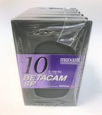 Brand New Pack of 5 Maxell Professional B-10M BQ Betacam SP Video Tapes Sealed