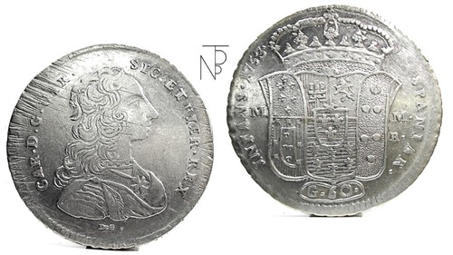 NAPLES-Campania (CARLO III of Bourbon) 60 Grana 1753 - Picture 6 of 12
