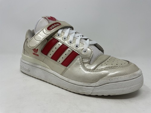 Vintage Adidas Forum 84 Low Sneakers Mens Size 8.5 White Red 2002 Home Alone - Picture 4 of 11