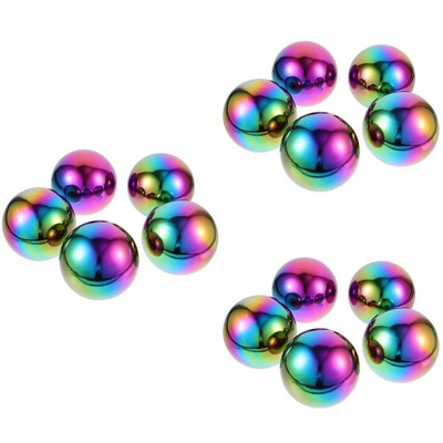  Set of 3 Edelstahlkugel Discokugel Premium-Fünfteiliges Hohle