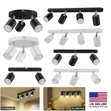 Modern Track Lighting Ceiling Spotlight Industrial LED Wall Light for Kitchen US