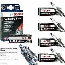 4 Double Platinum Spark Plugs Bosch For 2000-2008 TOYOTA COROLLA L4-1.8L