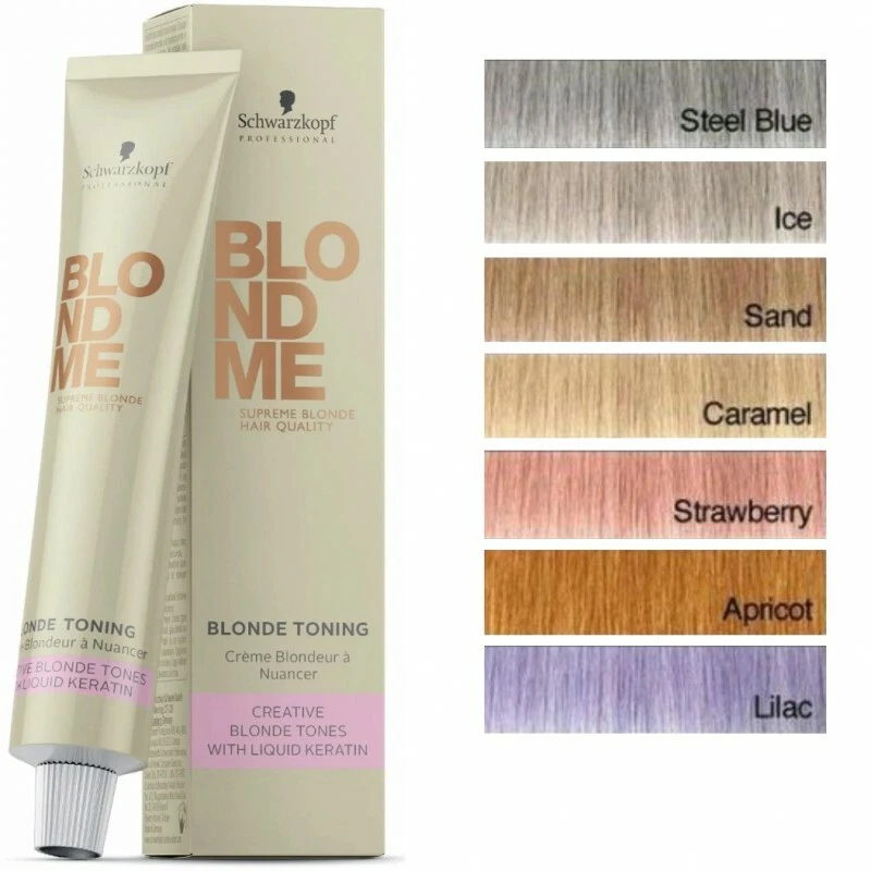 Blondme Blonde Toning Cream 60ml Permanent Hair Colour UK Sellers