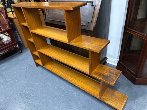 A Stalwart | Vintage | Australian ART DECO | Woodcrafted | WATERFALL BOOKSHELF