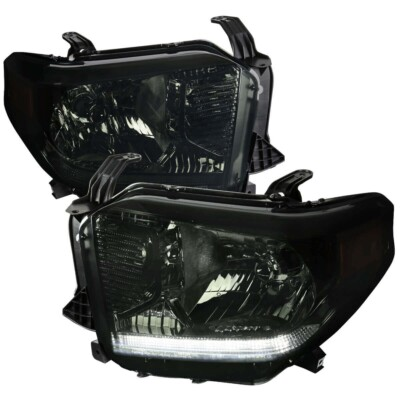 #ad 14 21 Toyota Tundra Base TRD Smoked Housing Headlights LED DL Left RIght Lamp $225.00