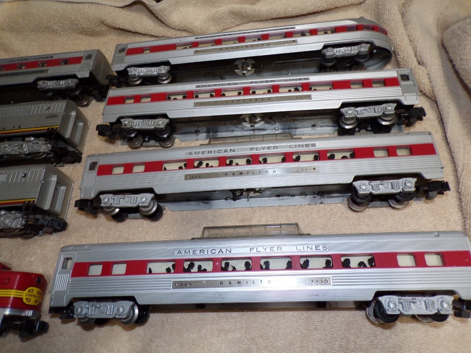 Vintage American Flyer Santa Fe The Chief Passenger Set 5683RH ABA & 5 Cars NICE - Image 3 of 4