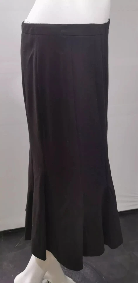 DDA NICOLE FARHI black panelled formal knee length skirt size 12 - Image 2 of 4