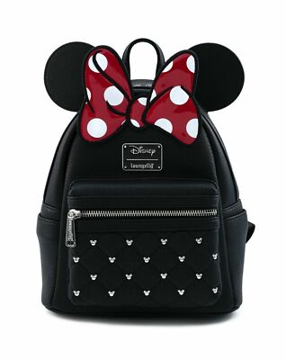 Loungefly Disney Minnie Mouse Bow Faux Leather Womens Double Strap Shoulder Bag NOW AVAILABLE: New Mickey Mouse Icon Peppermint Swirl  main image 4