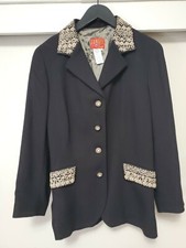Vintage 80s/90s Kenzo Jungle Black Embellished Blazer Womens- Sz 48
