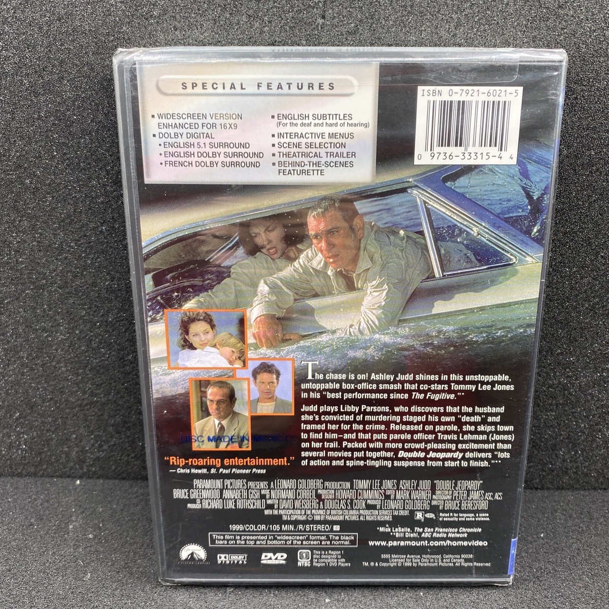 Double Jeopardy (NEW DVD, 2000, Widescreen) Tommy Lee Jones Ashley Judd