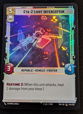 SWU - ETA-2 Light Interceptor FOIL- Twilight of the Republic - Pack Fresh!!