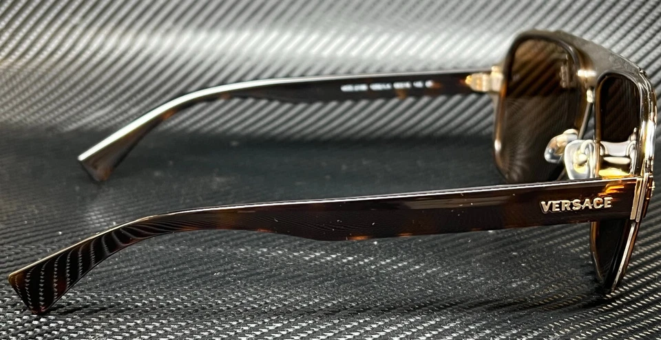 Gafas de sol para hombre VERSACE VE2199 1252LA marrón naranja polarizadas 56 mm Foto 4 de 4