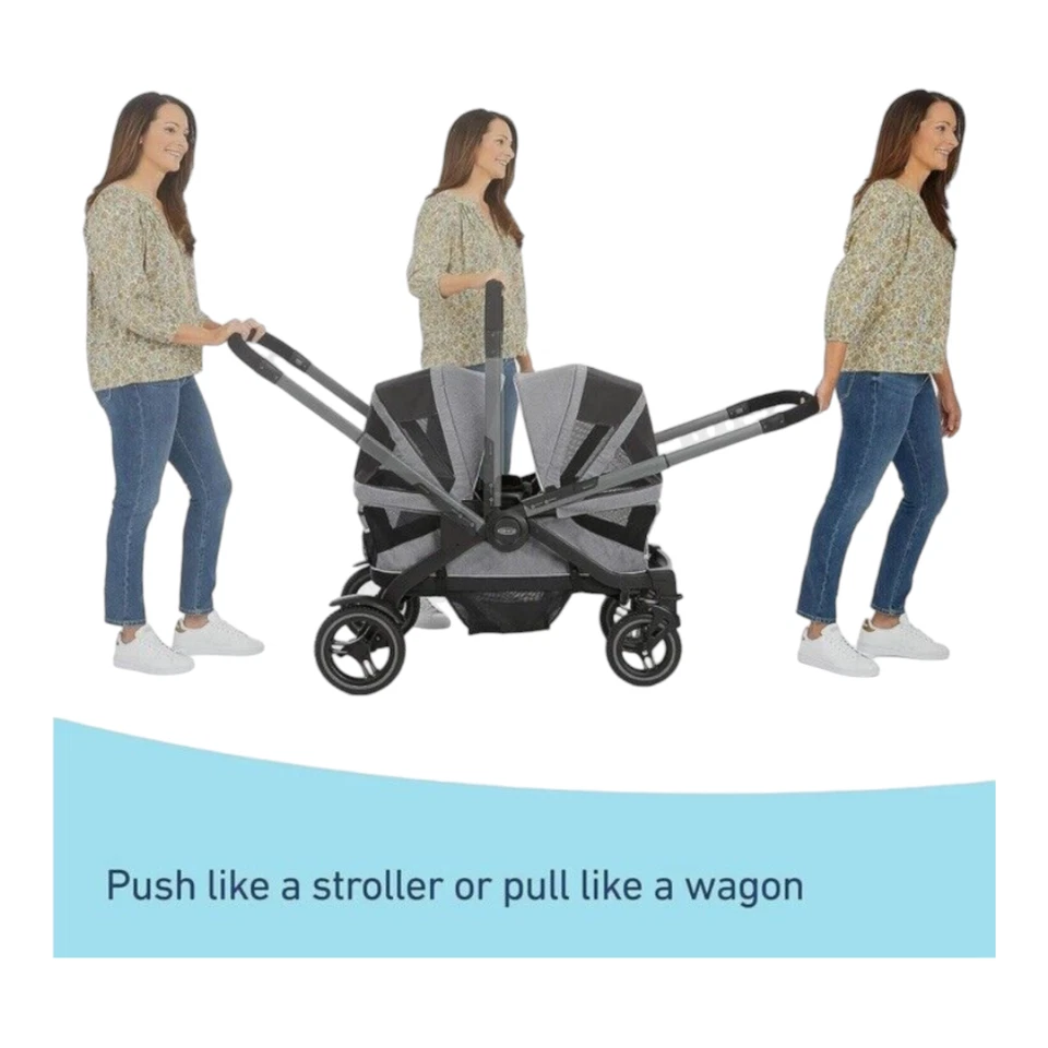 Cochecito de aventura de cuatro ruedas Graco Modes 2156212 vagón estilo Teton gris Foto 4 de 4