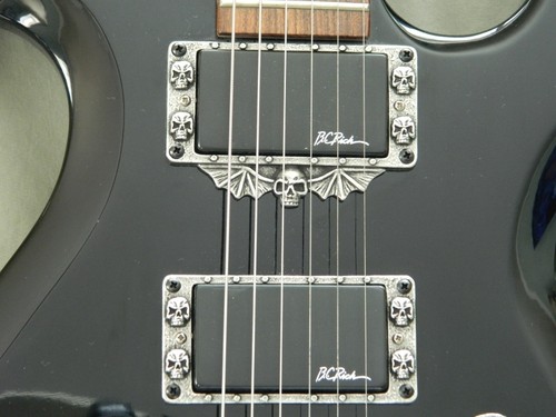 SKULL HUMBUCKER PICKUP RINGS for BC RICH WARBEAST BEAST GUITAR HAND MADE METAL!